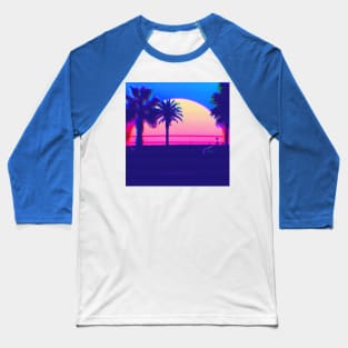 retrowave palms sunset Baseball T-Shirt